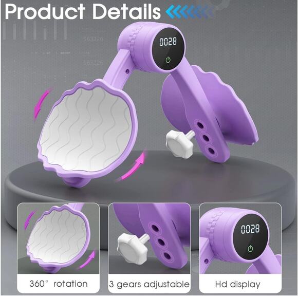 Purple Shell Design Exercise Machine With Counter - Picture 2 of 11